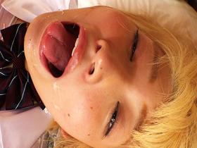 美少女ゲロイラマ 半分・家出中金髪ビッチ・ビチョグチョ２穴肛姦白眼剥き絶叫尻穴圧迫！首絞め！潮漏れ吹き乱れ生アナル中出しも当然！！　サンプル画像10